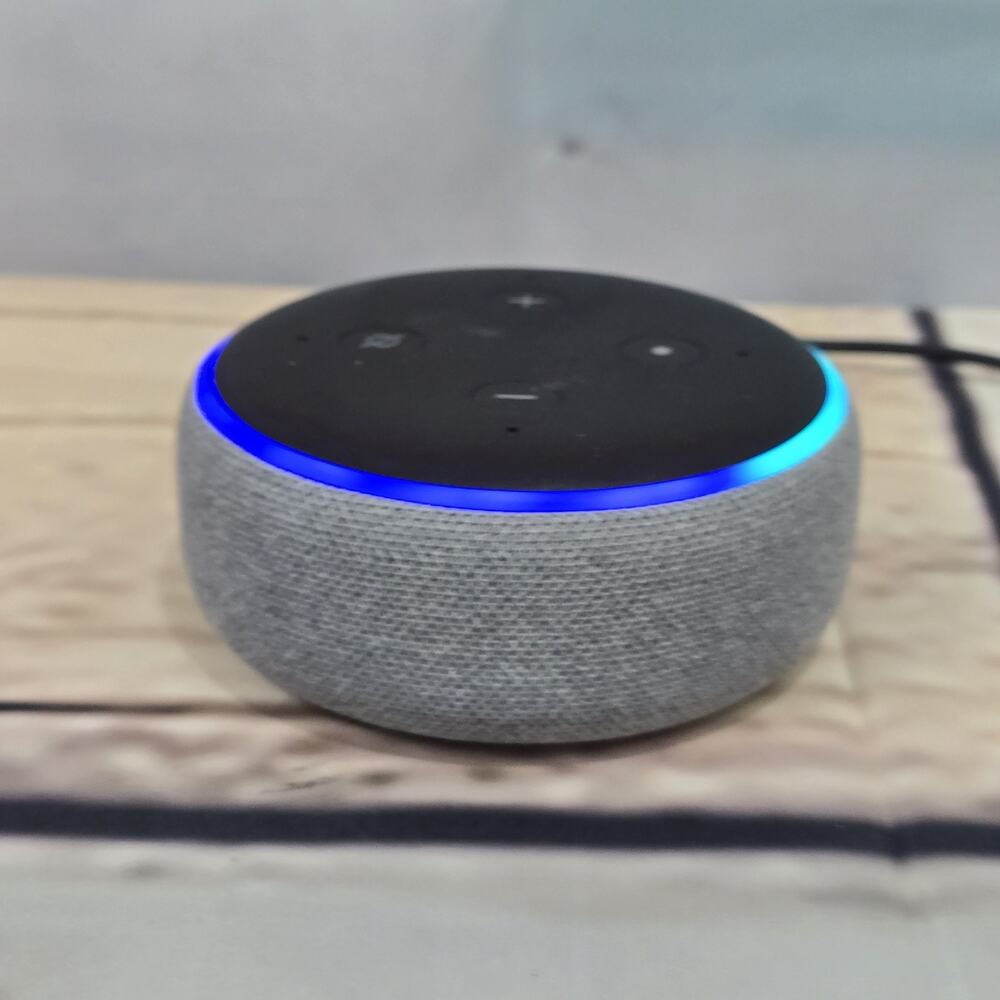 Amazon Echo Dot 3rd Gen C78MP8 Smart Speaker w/ Power Adapter Gray Alexa